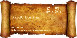 Smidt Dorina névjegykártya